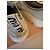 Miu Miu Sneaker aus grauem Canvas mit Kristallbesatz Weiß Hellblau - Ansicht 8