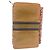 Hermès Brown canvas zip-around wallet with contrasting stripe