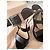 Sandali con tacco Jimmy Choo in pelle e scamosciato neri Nero - vista 7