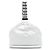 Borsa Hobo Chanel White CC Lambskin Rock and Chain Bianco