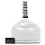 Borsa Hobo Chanel White CC Lambskin Rock and Chain Bianco - vista 7