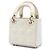 Lady Dior en micro charol blanco cannage Crudo - vista 2