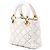 Dior Lady Dior Mini in agnello bianco cannage con borchie - vista 2