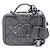 Vanity Beauty Case Chanel Gray Small Metallic Caviar CC Filigree Marrone Grigio antracite