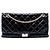 Chanel Black Quilted Crinkled Patent Reissue 2.55 Double Flap 227 Nero