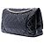 Chanel Black Quilted Crinkled Patent Reissue 2.55 Double Flap 227 Nero - vista 2