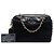 Camera Borsa a tracolla Chanel Black CC in crine di cavallo e pelle con nappa Nero - vista 6