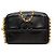 Borsa Camera Chanel Black CC Caviar Front Pocket Bijoux Chain Nero