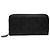 Louis Vuitton Black Monogram Mahina Zippy Long Wallet Schwarz