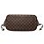 Louis Vuitton Marrone Damier Ebene Neverfull MM - vista 3