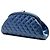 Clutch Chanel Blue Quilted Patent Timeless Kiss Lock - vista 2
