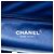 Clutch Chanel Blue Quilted Patent Timeless Kiss Lock - vista 5