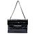 Chanel Black Chocolate Bar Patent Digital Flap Nero