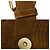 Salvatore Ferragamo Borsa a tracolla Ferragamo in scamosciato marrone con cuciture e nappe - vista 17