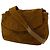 Salvatore Ferragamo Borsa a tracolla Ferragamo in scamosciato marrone con cuciture e nappe - vista 2