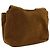 Salvatore Ferragamo Borsa a tracolla Ferragamo in scamosciato marrone con cuciture e nappe - vista 3