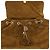 Salvatore Ferragamo Borsa a tracolla Ferragamo in scamosciato marrone con cuciture e nappe - vista 7