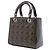 Lady Dior Cannage in vernice marrone misura Medium Cachi - vista 2
