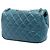 Chanel Blue Quilted Calfskin Plaque Double Flap - vista 2