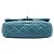 Chanel Blue Quilted Calfskin Plaque Double Flap - vista 3
