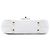 Chanel White Small Stitched Calfskin Covered CC Flap Bianco - vista 3