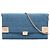 Chanel Blue CC Chocolate Bar Denim Flap