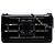 Chanel Boy Brick Horizontal Flap in vernice nera e impreziosita da cristalli acrilici Nero