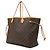 Louis Vuitton Marrón Monogram Neverfull GM Castaño - vista 2