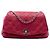 Chanel Red Quilted Calfskin CC Curvy Flap Rosso