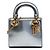 Lady Dior Mini in vernice metallizzata argento Dior