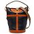 Bucket Bolso Duffle Louis Vuitton en piel de becerro azul y monograma inverso Azul marino