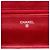 Wallet On Chain Portafoglio con catena Chanel Red CC trapuntato in vernice Brilliant Rosso - vista 5