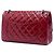 Chanel Red Quilted Crinkled Patent Reissue 2.55 Double Flap 226 Rosso - vista 2