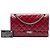 Chanel Red Quilted Crinkled Patent Reissue 2.55 Double Flap 226 Rosso - vista 7