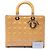 Lady Dior en charol cannage amarillo, tamaño Large - vista 7