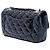 Chanel Blue Paris Salzburg Medium Patent e Goatskin CC Eyelet Flap Blu navy - vista 2