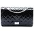 Chanel Blue Quilted Patent Reissue 2.55 Double Flap 227 Blu navy