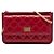 Wallet On Chain Portafoglio con catena Chanel Red Quilted Aged Calfskin Reissue 2.55 Rosso