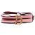 Borsa Saddle Mini in pelle di vitello granulata rosa Dior - vista 3