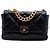 Chanel Black Large Lambskin 19 Flap Nero