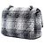 Chanel Black Medium Classic Quilted Tweed Double Flap Nero - vista 2