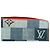 Louis Vuitton Blue Monogram Denim Patchwork Zippy Long Wallet Blau - Ansicht 7