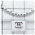 Chanel White Medium Chocolate Bar Lambskin Stitched Flap Bianco - vista 5