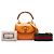 Bamboo Bolsa Gucci Orange Mini em couro de bezerro Web 1947 com alça de bambu Laranja - vista 7