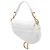 Borsa Saddle in tela ricamata Oblique bianca mini di Dior Bianco - vista 2