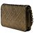 Wallet On Chain Portafoglio con catena Chanel in agnello trapuntato iridescente oro tartan con bottone - vista 2