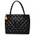 Chanel Black Caviar Medallion Tote Nero
