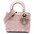 Dior Rosa Small Satin Cannage Swarovski Lady Dior