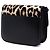 Céline Celine Classic Box in pelle di vitello nera e crine di pony con stampa leopardata, misura Medium Nero - vista 2