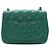 Chanel Green Mini Square Classic Lambskin Single Flap Verde - vista 2